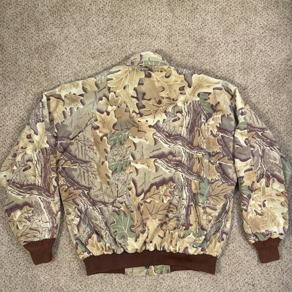 Vtg 10x Advantage Jacket Mens XL Brown Hunting Lined Camouflage Made in USA - Picture 2 of 14
